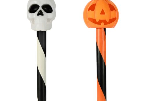 Skull Or Pumpkin Stake Light (2 Assorted Designs)