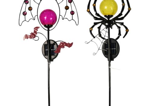 Spider & Bat Stake Light (2 Assorted Designs)