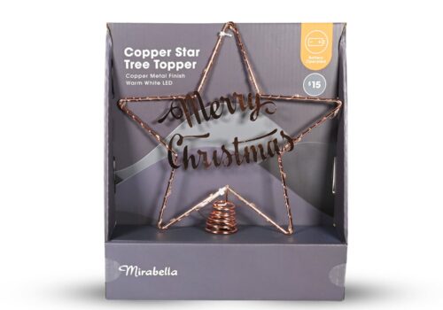 Copper Star Tree Topper