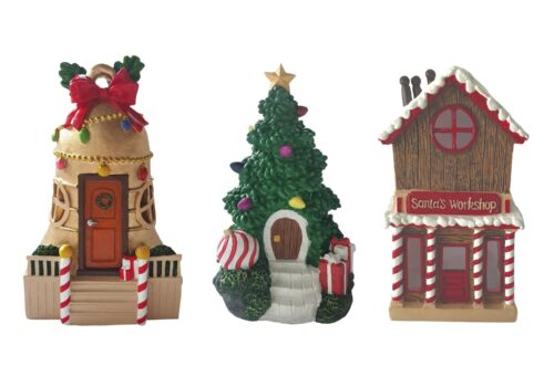 Christmas Fairy Houses (3 Assorted Designs)